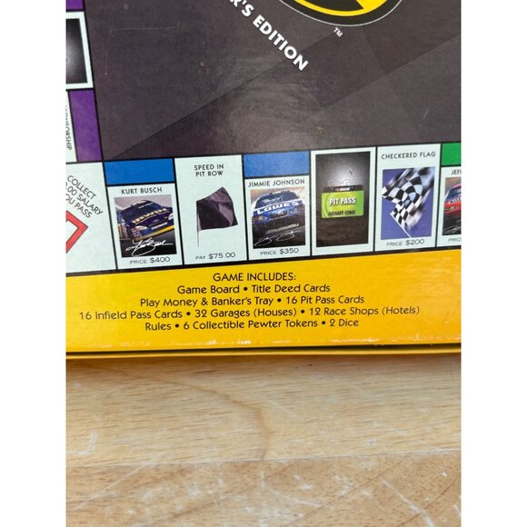 Monopoly NASCAR Nextel Cup Series Collector's Edition Board Game 6 Pewter Tokens - Picture 14 of 15